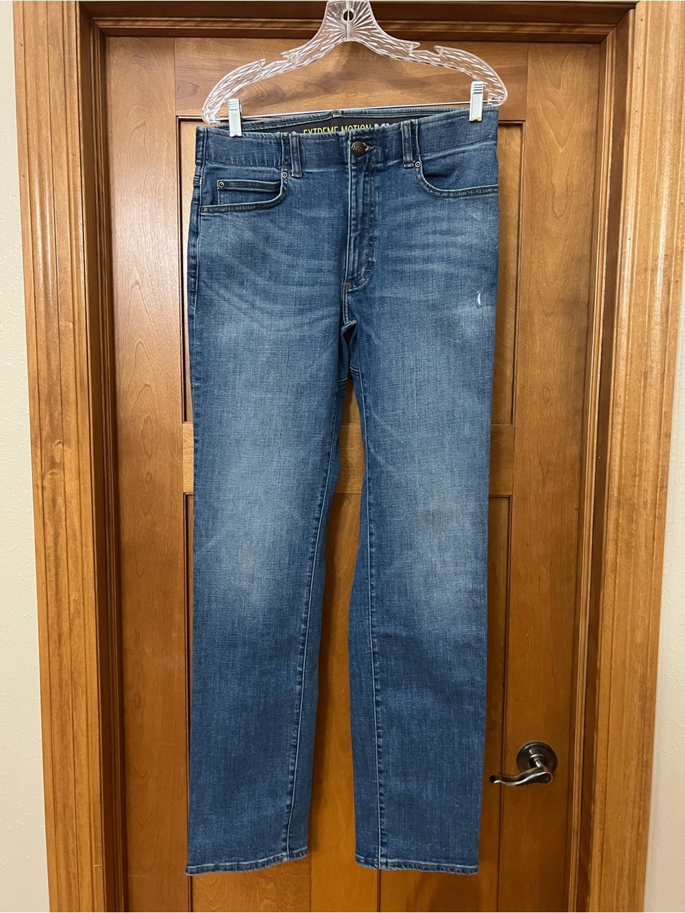 Lee Extreme Motion Regular Fit Straight Leg Jeans Blue Mens 32x34